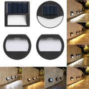 EcoBright - Waterproof LED Solar Patio Lights for Outdoors, Round and Square