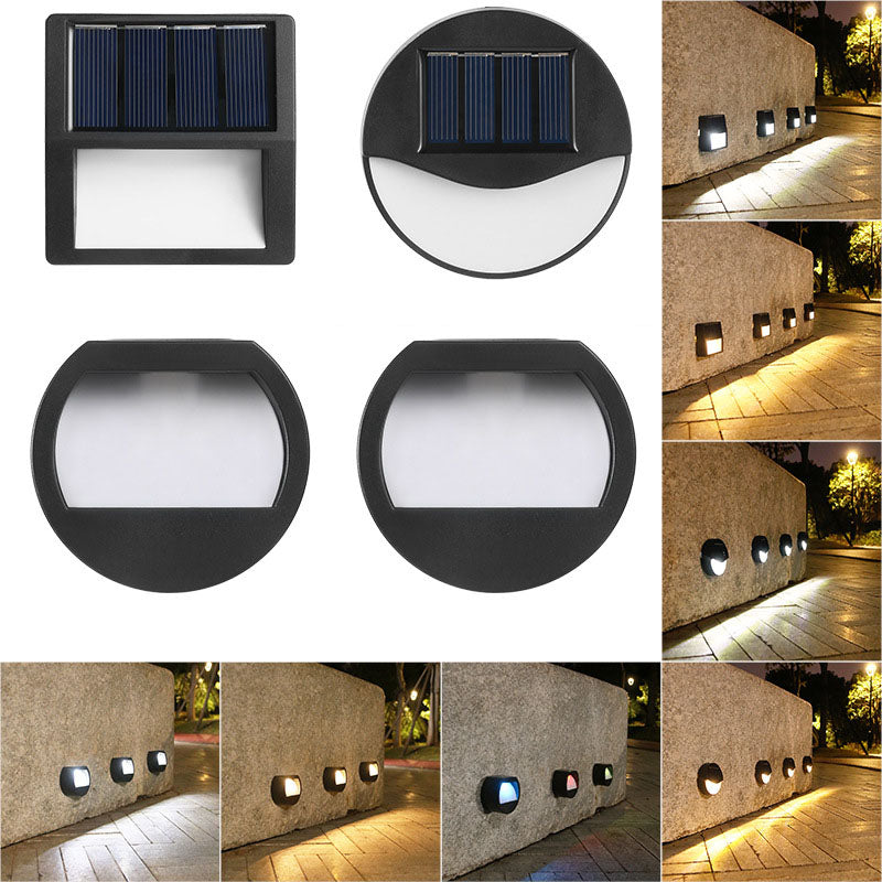 EcoBright - Waterproof LED Solar Patio Lights for Outdoors, Round and Square