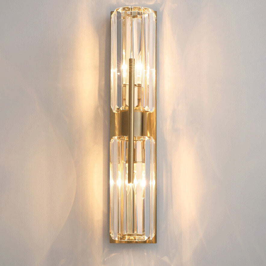 Luxury Crystal Wall Lamp with 2 Light Elements