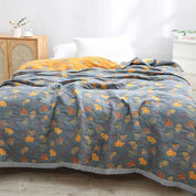 LeafLux - Reversible Cotton Duvet Cover with Leaf Pattern