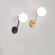 LumiArt - Modern wall lamp with glass spherical lampshade