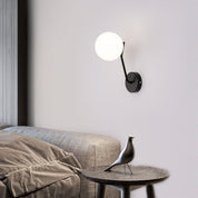 LumiArt - Modern wall lamp with glass spherical lampshade