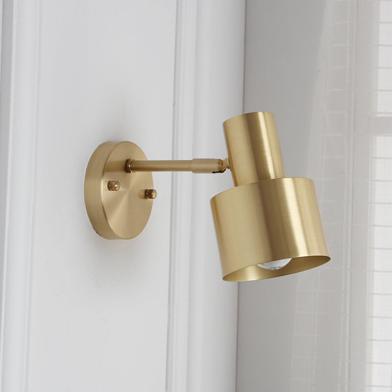SolLuxe - Nordic Minimalist Gold Metal Column Wall Lamp