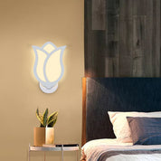 RoséGlow - Modern LED Wall Lamp in Creative Rose Design