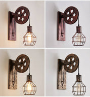 LichtKooi - Geometric Wall Lamp with Iron Lampshade