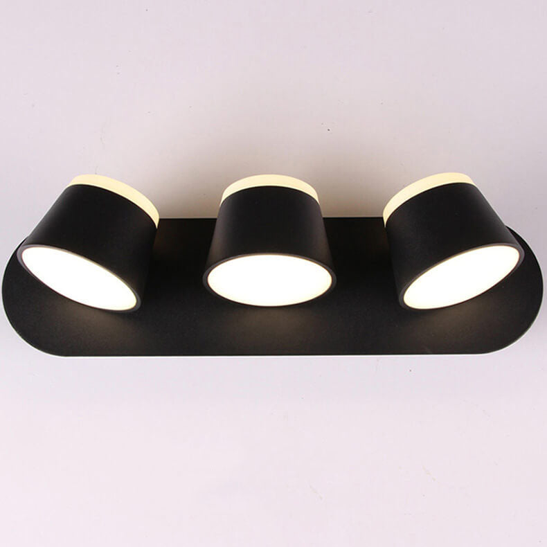 Nordic Rotatable Cylinder Shade LED Wall Lamp 1/2/3 Flames
