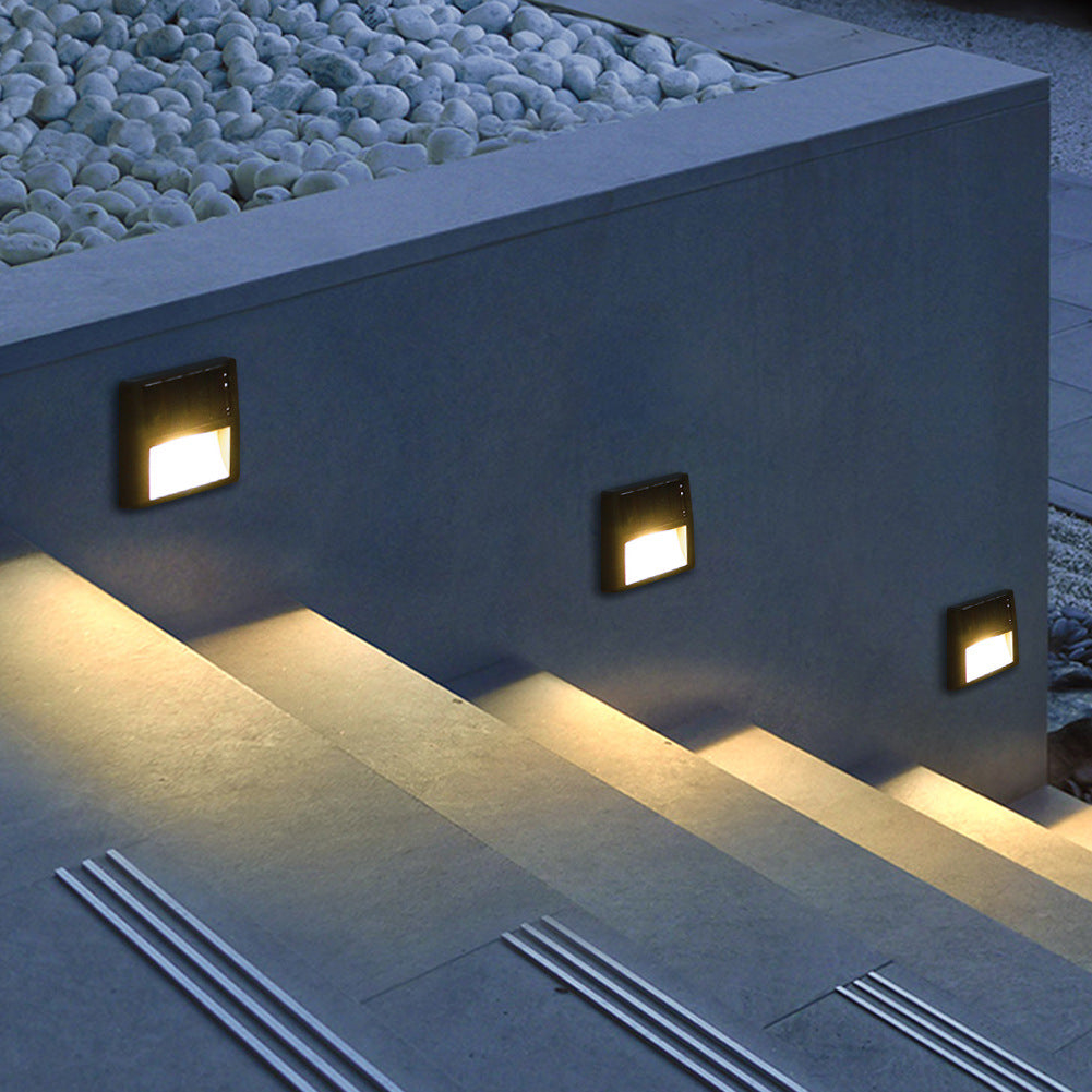 EcoBright - Waterproof LED Solar Patio Lights for Outdoors, Round and Square