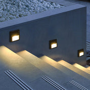 EcoBright - Waterproof LED Solar Patio Lights for Outdoors, Round and Square