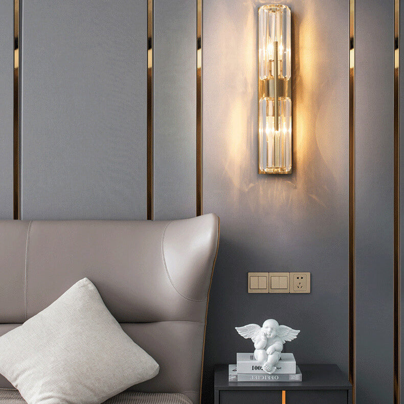 Luxury Crystal Wall Lamp with 2 Light Elements