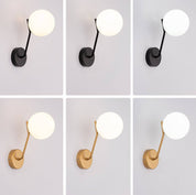 LumiArt - Modern wall lamp with glass spherical lampshade