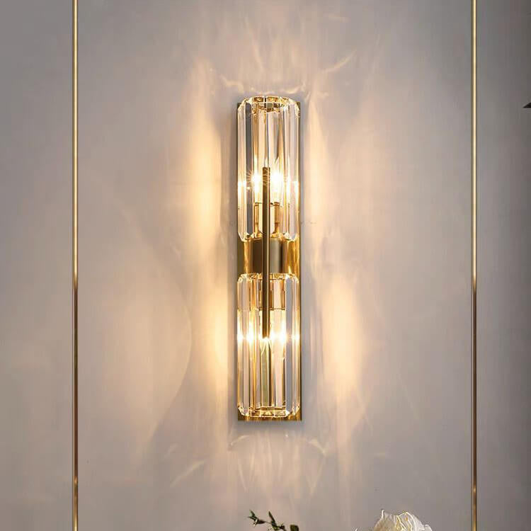 Luxury Crystal Wall Lamp with 2 Light Elements