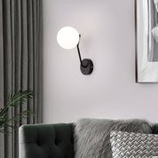 LumiArt - Modern wall lamp with glass spherical lampshade