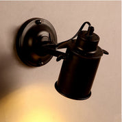 IronArm - Adjustable Wall Lamp with Wrought Iron Shade and Cylindrical Arm