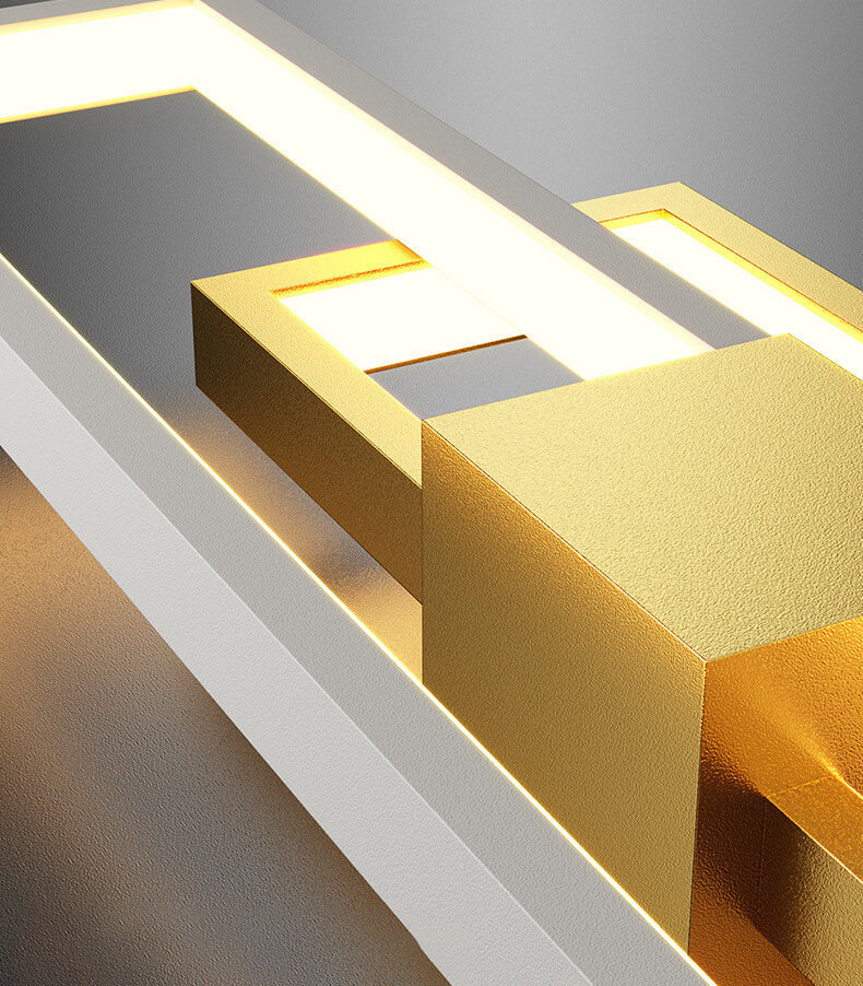 LumiSil - Minimalist Creative Square Frame Iron Silicone LED Wall Lamp