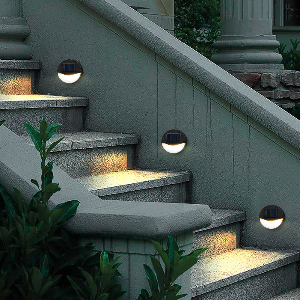 EcoBright - Waterproof LED Solar Patio Lights for Outdoors, Round and Square