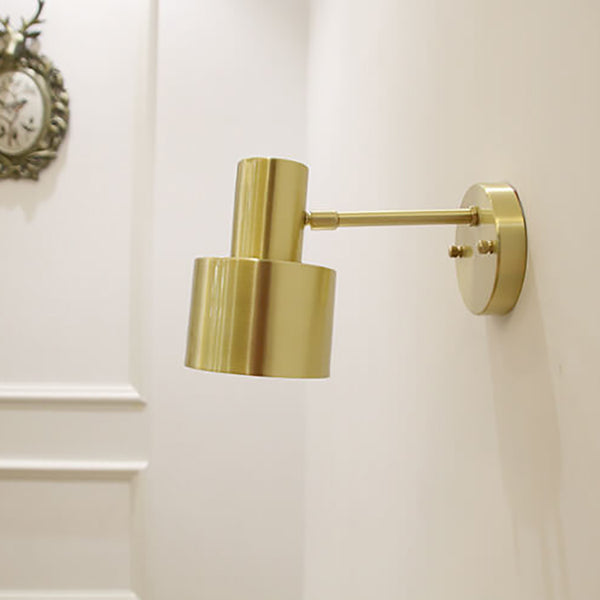 SolLuxe - Nordic Minimalist Gold Metal Column Wall Lamp