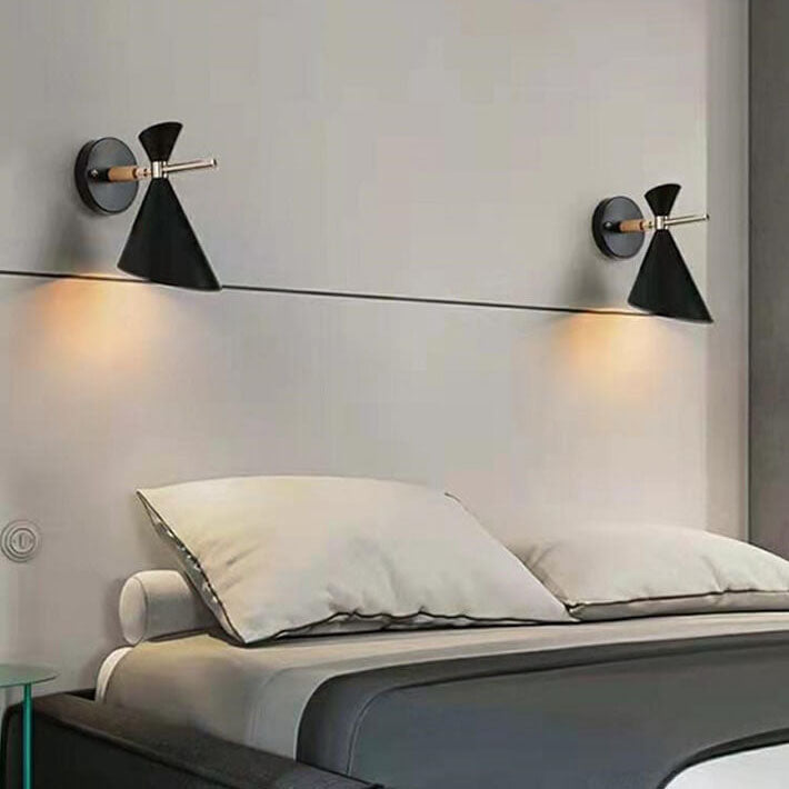 Nordic Simple Horn Shade 1-Light Wall Lamp