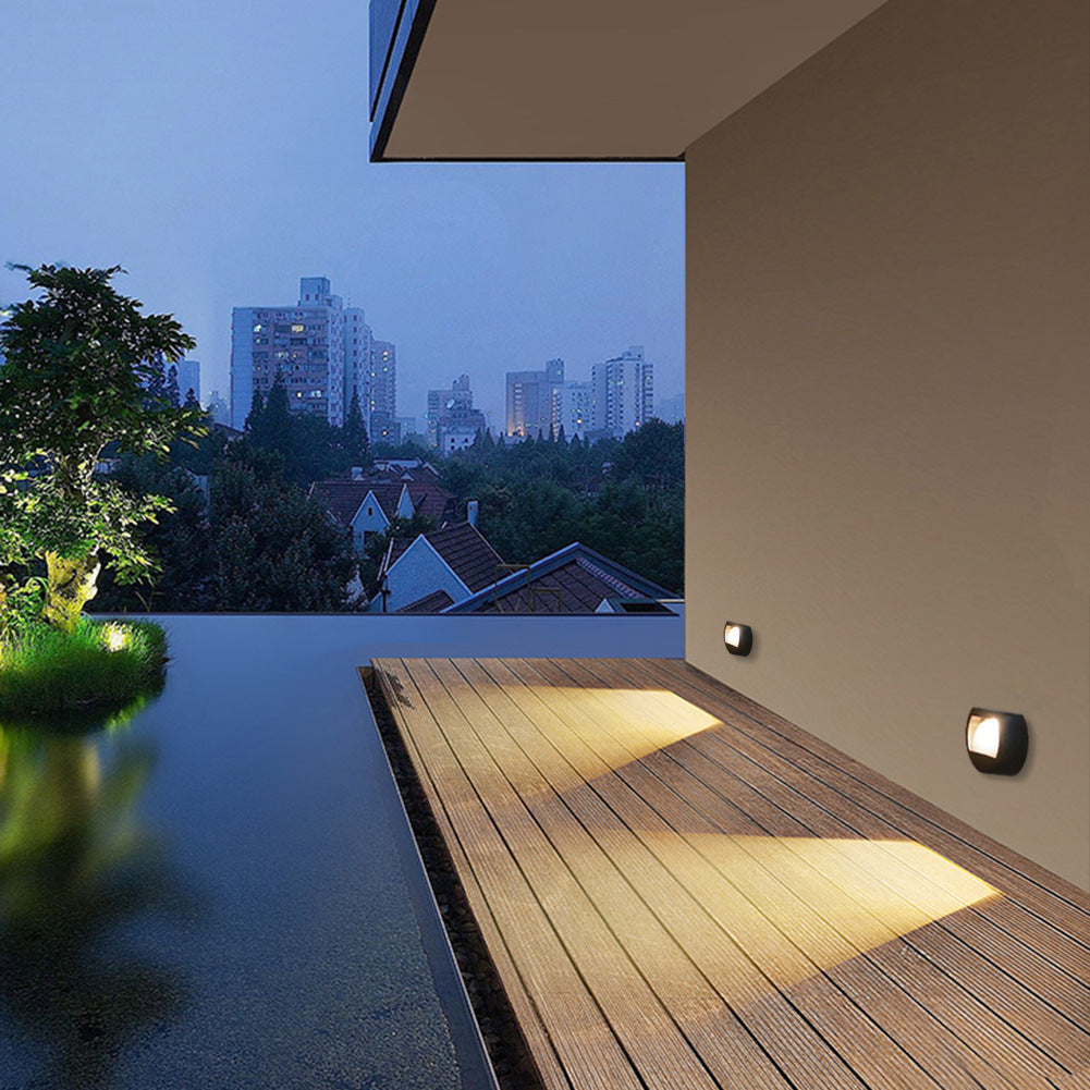 EcoBright - Waterproof LED Solar Patio Lights for Outdoors, Round and Square