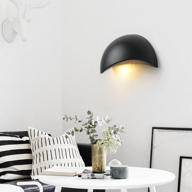 Luminia - Creative Minimalist Half-Round Aluminium LED Wall Lamp