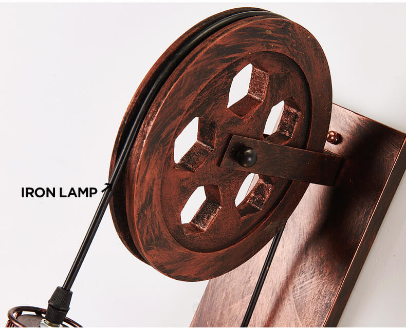 LichtKooi - Geometric Wall Lamp with Iron Lampshade