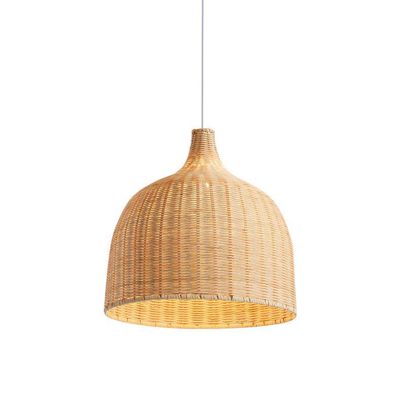 Rattan and Bamboo Pendant Light for the Kitchen