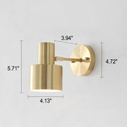 SolLuxe - Nordic Minimalist Gold Metal Column Wall Lamp