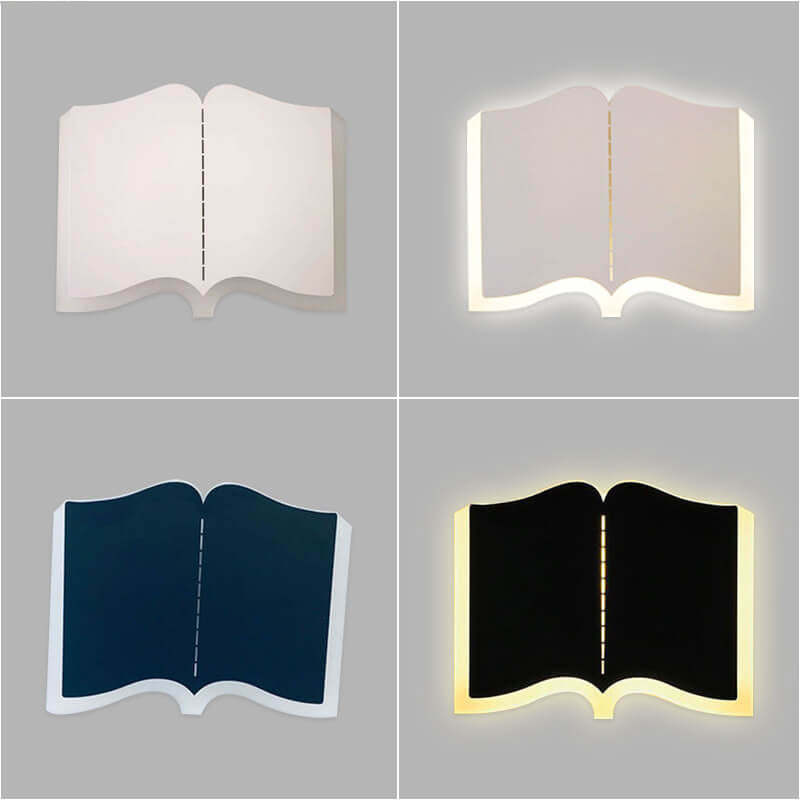 LichtHaus - Modern book-shaped LED wall lamp made of iron