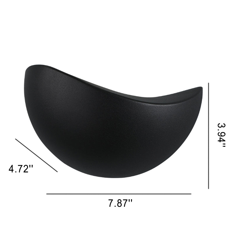 Luminia - Creative Minimalist Half-Round Aluminium LED Wall Lamp