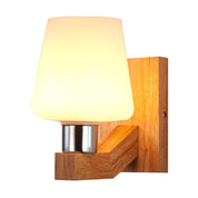 ScandiLicht - Modern Glass and Wood Wall Lamp