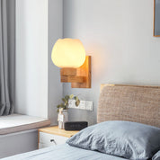 ScandiLicht - Modern Glass and Wood Wall Lamp