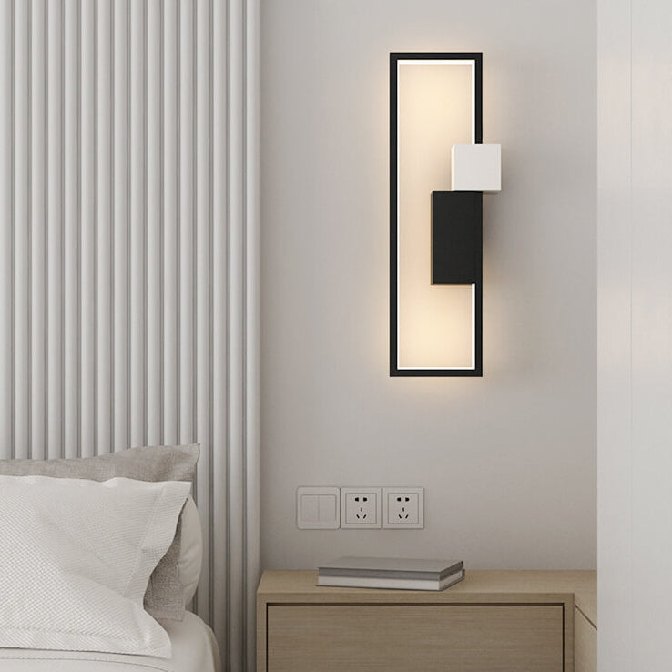 LumiSil - Minimalist Creative Square Frame Iron Silicone LED Wall Lamp