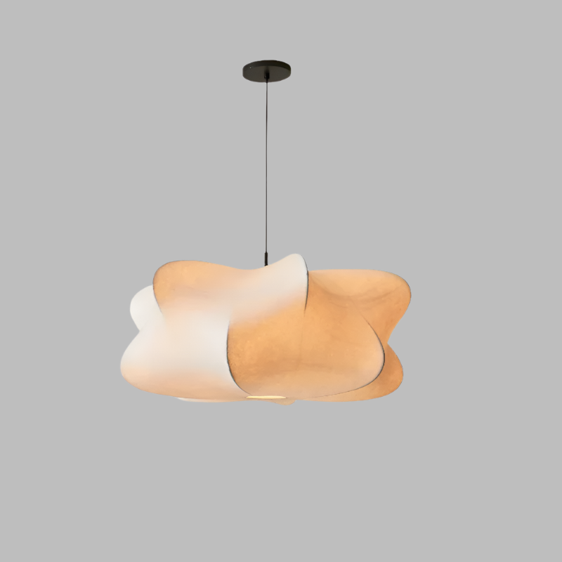 SimpliciteChic - Japanese Silk Pendant Light Wabi Sabi
