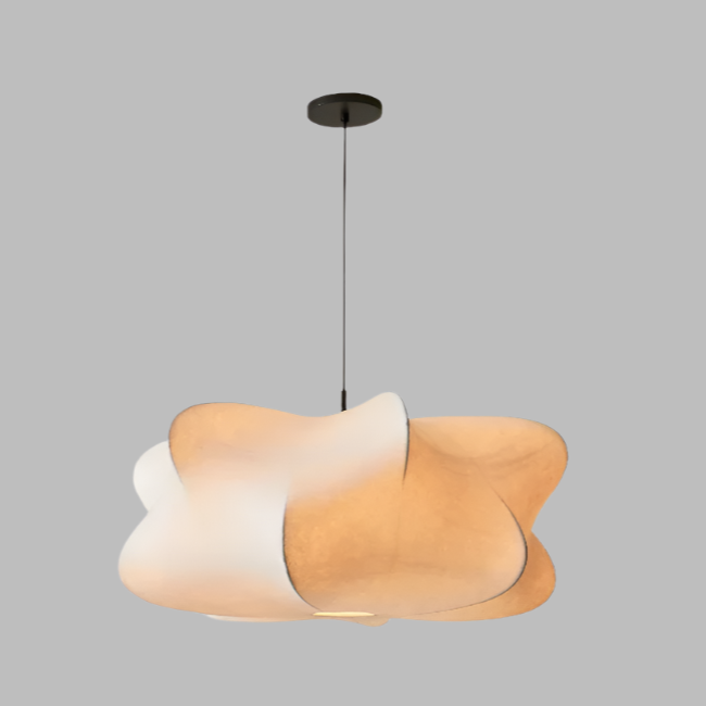 SimpliciteChic - Japanese Silk Pendant Light Wabi Sabi