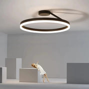 ArishaGlow - Elegant LED Ceiling Light in Gold and Metal