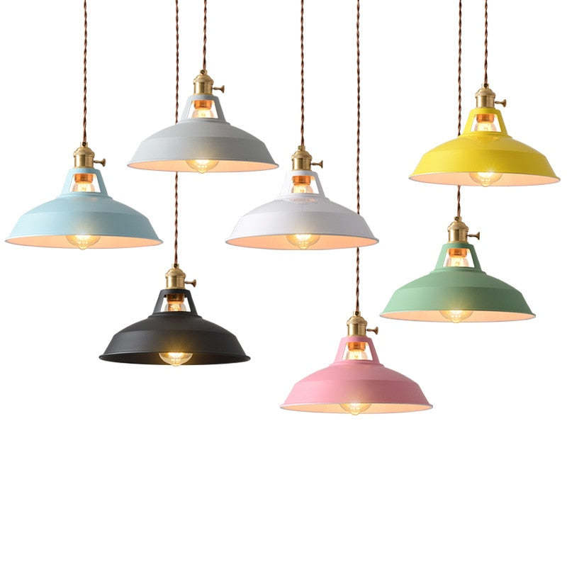 Morandi Modern LED Pendant Light in Metal for Colourful Living