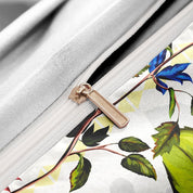 DroomDeluxe - Floral Bird Printed Luxury Duvet Cover Set