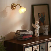 CopperBloom - Vintage Flower Glass Wall Lamp