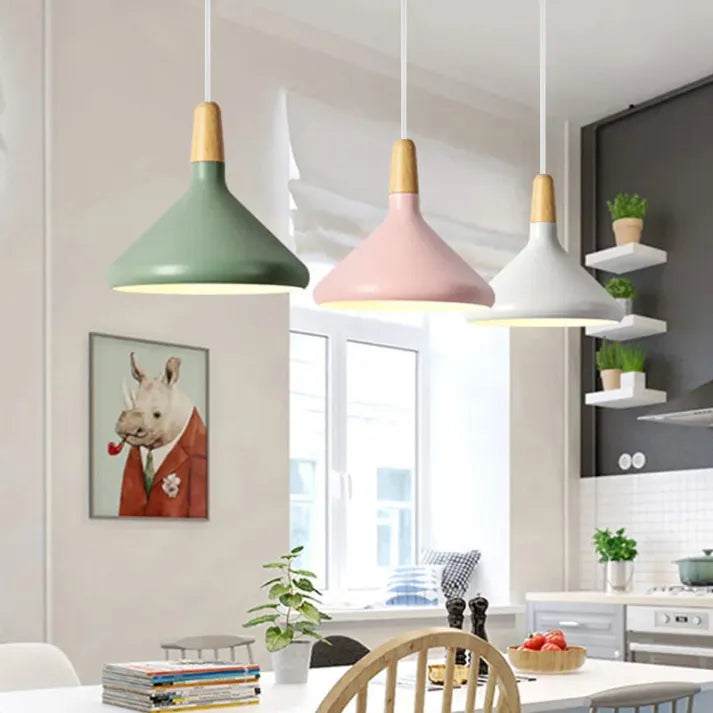 Macaron – Conical Metal Pendant Light