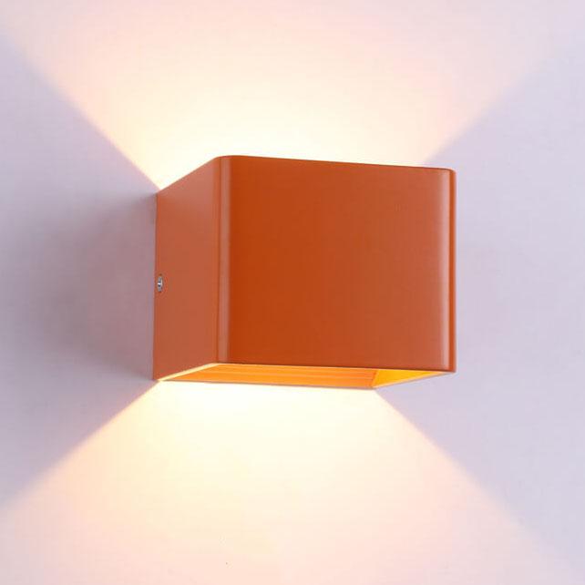 Modern Multicoloured Square LED Mini Wall Lamp