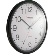 SilentDecor - Modern Black Glass Wall Clock with Silent Movement
