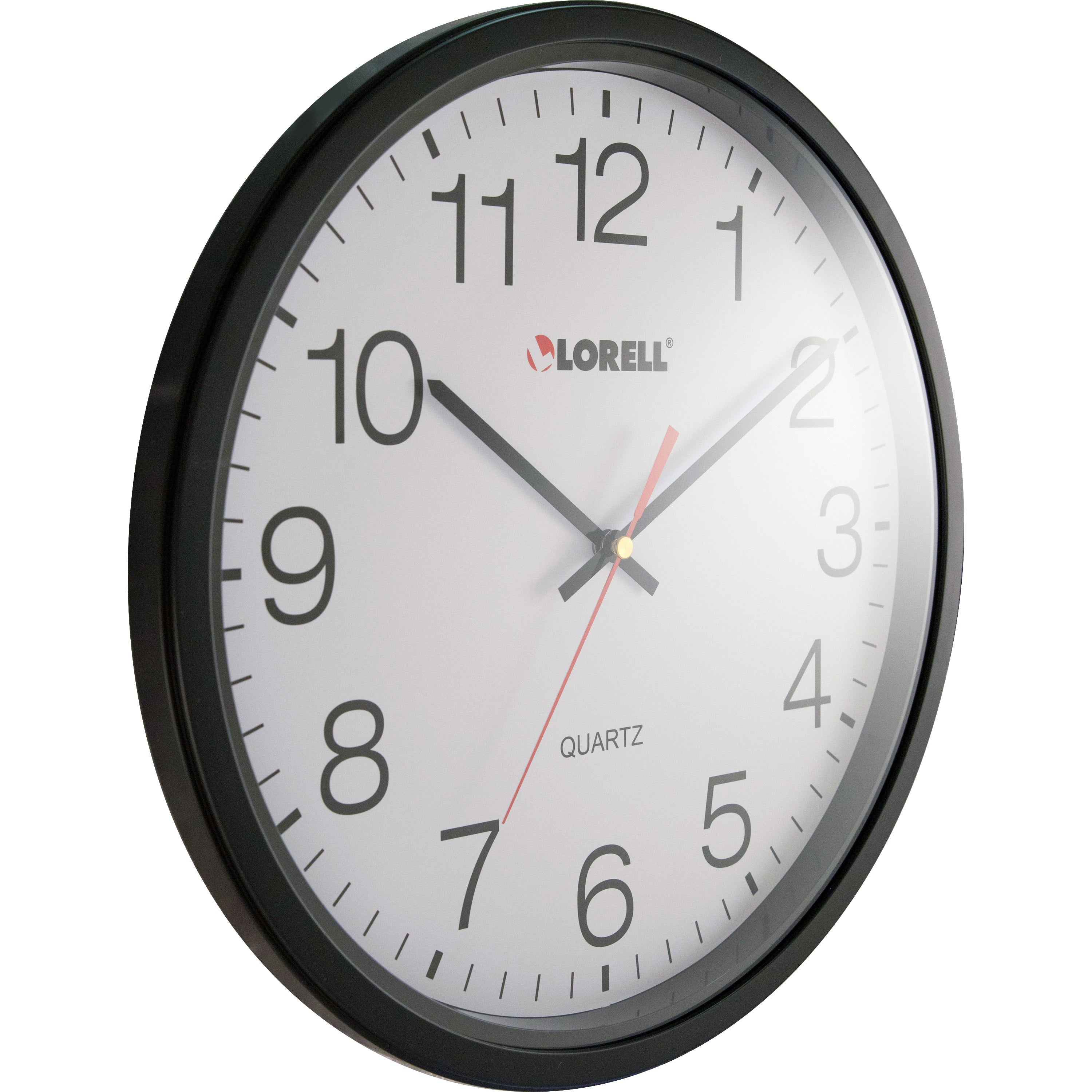SilentDecor - Modern Black Glass Wall Clock with Silent Movement