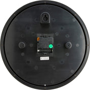 SilentDecor - Modern Black Glass Wall Clock with Silent Movement