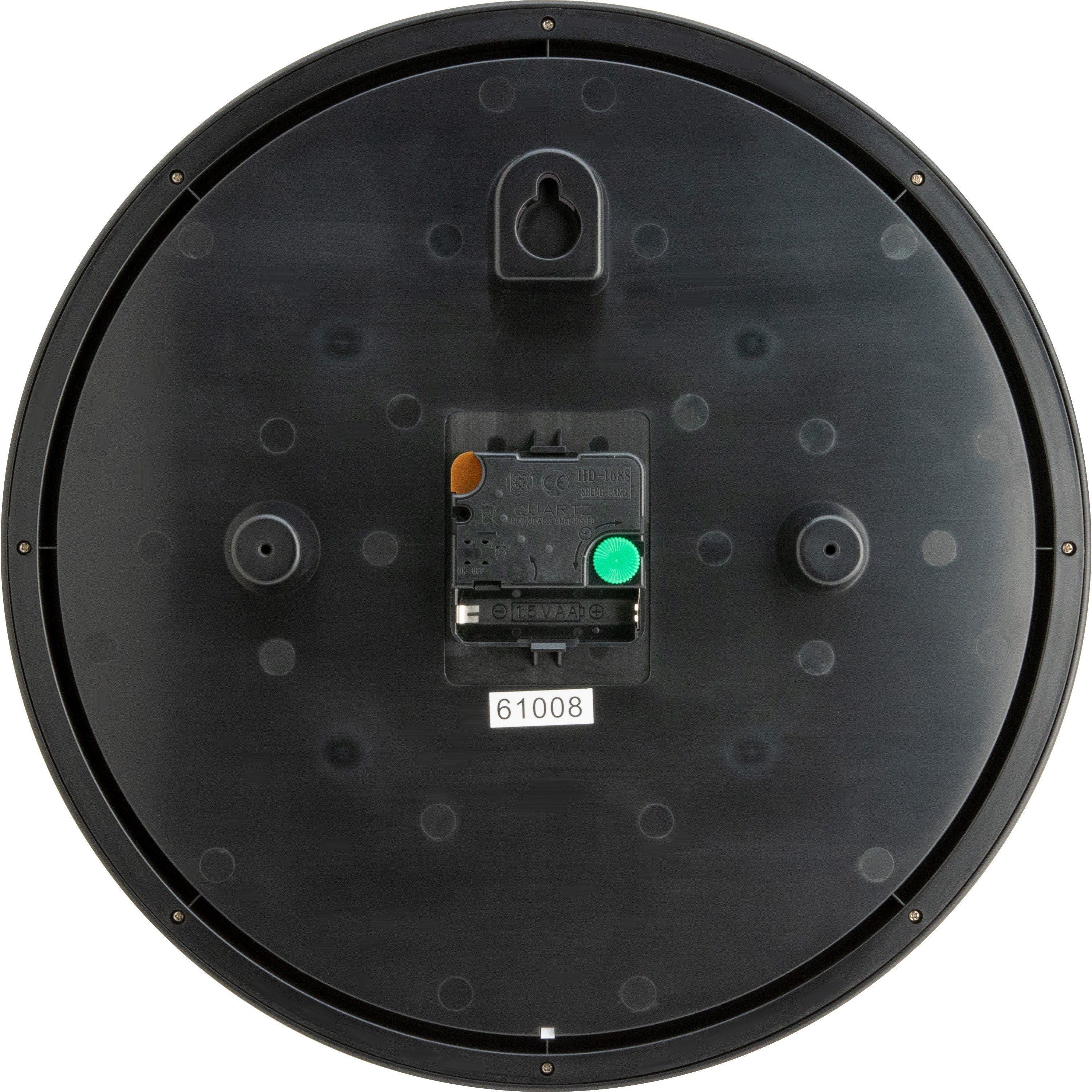 SilentDecor - Modern Black Glass Wall Clock with Silent Movement