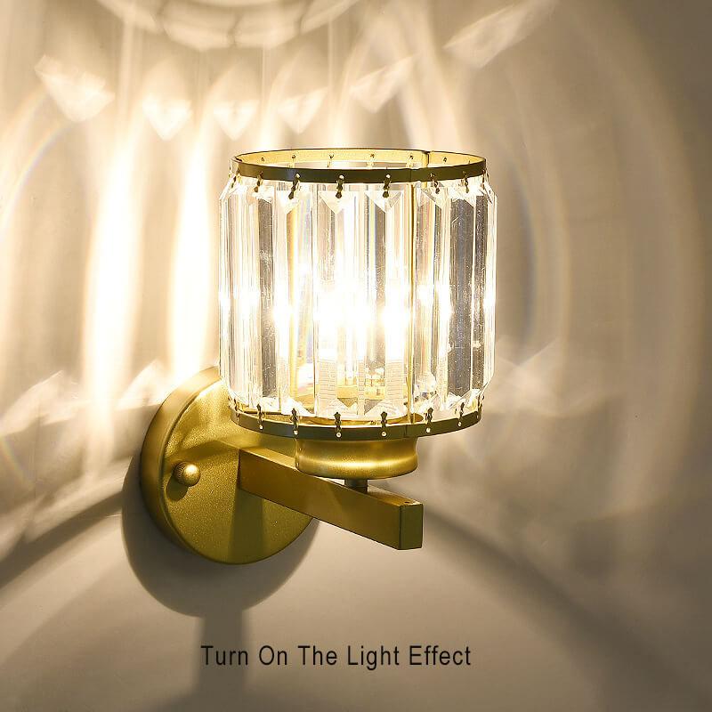 Cristalux - Modern Crystal Wall Light with 1 Light and Arm
