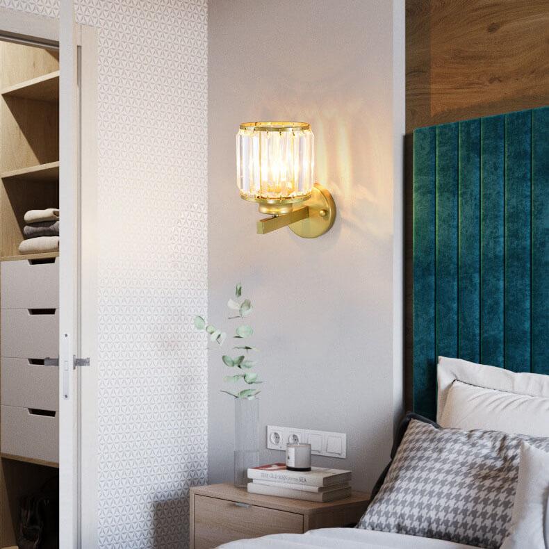Cristalux - Modern Crystal Wall Light with 1 Light and Arm