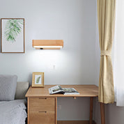 EcoWood - Modern Rotatable LED Wall Lamp made of Wood with 1 Light