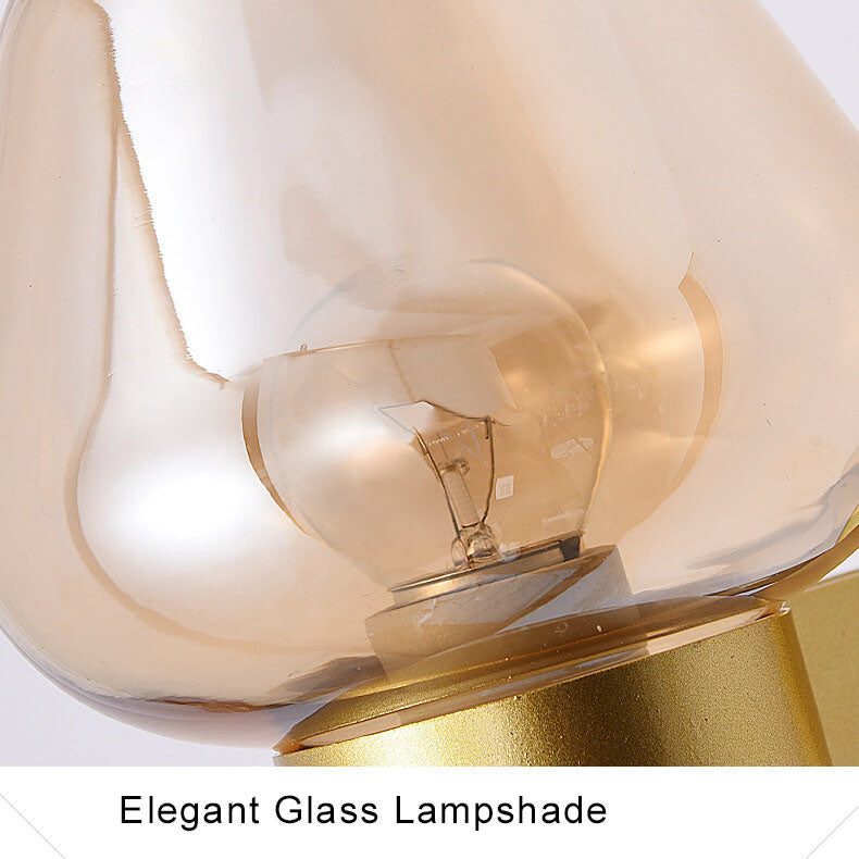 GlassDelight - Stylish cup-shaped glass wall lamp with 1 light