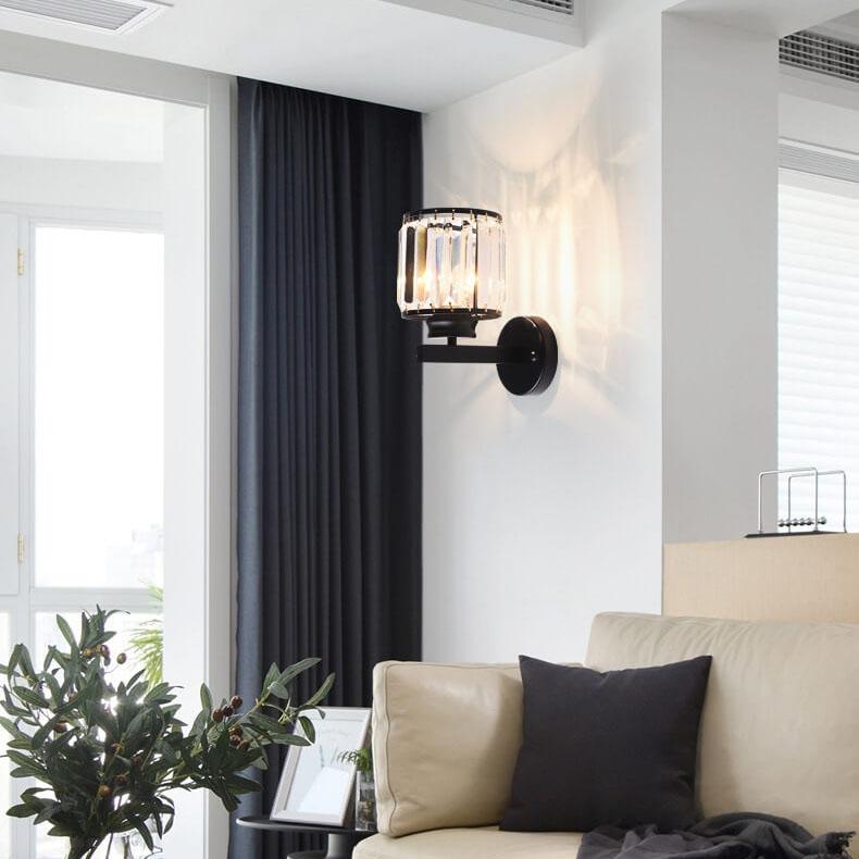 Cristalux - Modern Crystal Wall Light with 1 Light and Arm