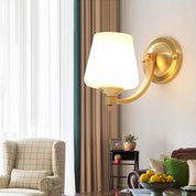GlasGloed - Modern glass wall lamp with cylindrical shade