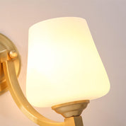 GlasGloed - Modern glass wall lamp with cylindrical shade